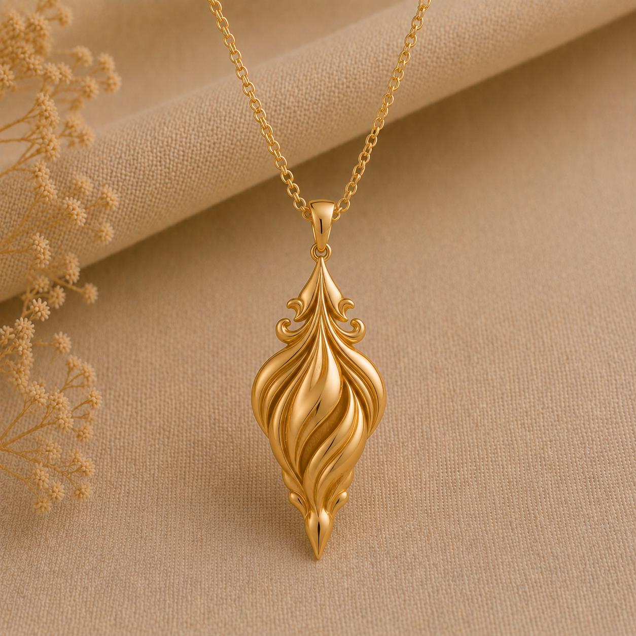Sacred Aurora Drop pendant | Sterling Silver | Organic Flowing Design | Meaningful Gift for Her