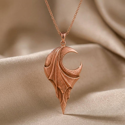 Veiled Eclipse Artifact Pendant | 925 Sterling Silver | Mystical Fantasy Theme | Unique Statement Gift