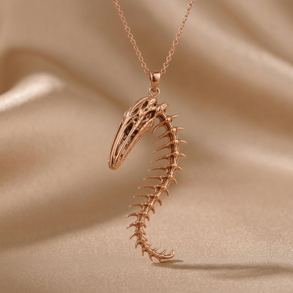 Whale Spine Relic pendant | 925 Sterling Silver | Oceanic Relic Style | Unique Nature Gift