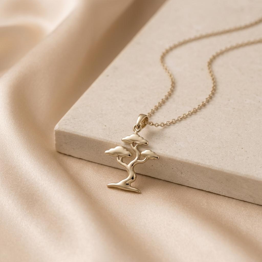 Bonsai Tree Pendant | 925 Sterling Silver | Nature Inspired Jewelry | Symbolic Growth Gift