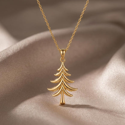 Cedar Tree Pendant | 925 Sterling Silver | Nature Inspired Charm | Meaningful Nature Gift