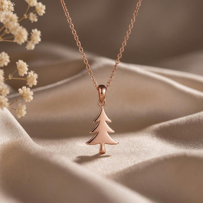 Pine Tree Pendant | 925 Sterling Silver | Nature Inspired | Symbolic Nature Gift