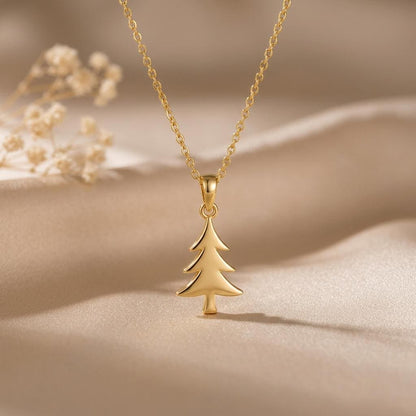 Pine Tree Pendant | 925 Sterling Silver | Nature Inspired | Symbolic Nature Gift