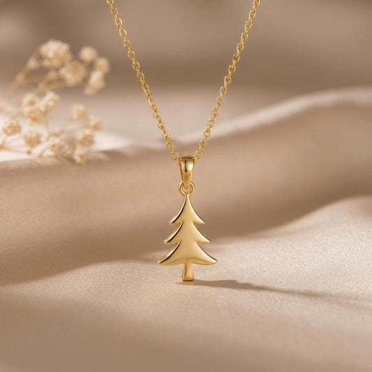Pine Tree Pendant | 925 Sterling Silver | Nature Inspired | Symbolic Nature Gift