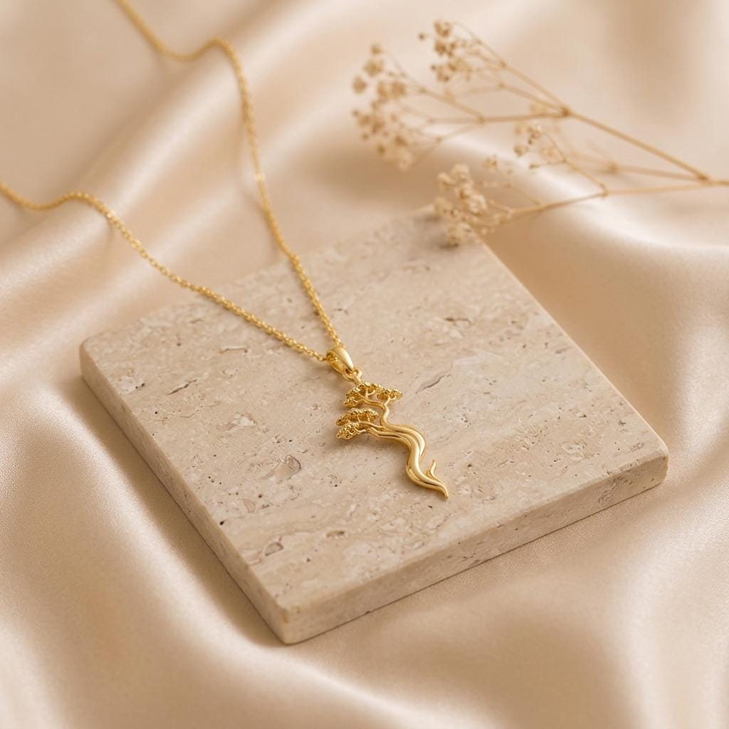 Juniper Flame Pendant | Sterling Silver | Nature Inspired | Meaningful Keepsake