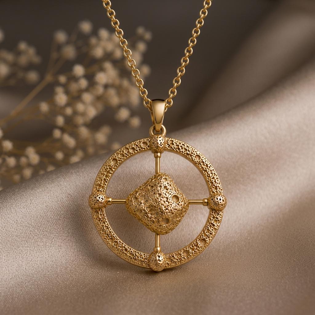 Ida Asteroid Pendant Necklace | 925 Sterling Silver | Celestial Space Theme | Unique Gift for Her