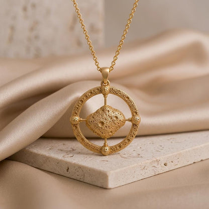 Gaspra Asteroid Pendant Necklace | Sterling Silver | Cosmic & Celestial | Gift for Space Lovers