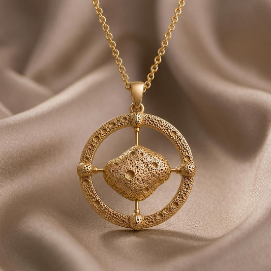 Gaspra Asteroid Pendant Necklace | Sterling Silver | Cosmic & Celestial | Gift for Space Lovers