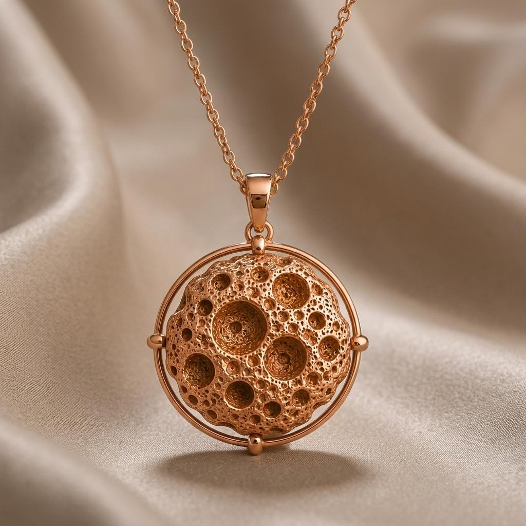 Mathilde Asteroid Pendant Necklace | 925 Sterling Silver | Celestial Astronomy Theme | Meaningful Gift for Her