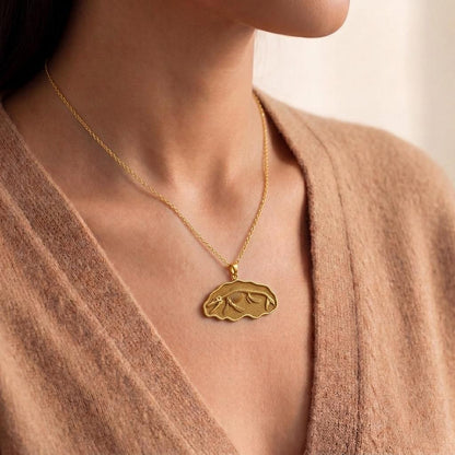 Basilosaurus Fossil Pendant | 925 Sterling Silver | Paleontology Theme | Thoughtful Science Gift