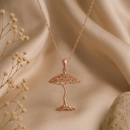 Aspen Whisper Bonsai Pendant | 925 Sterling Silver | Tree of Life Symbolism | Symbol of Growth & Serenity