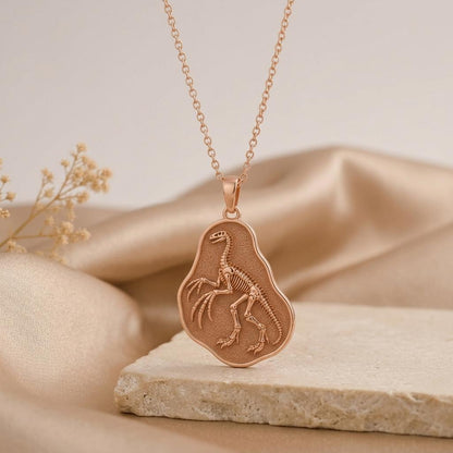 Therizinosaurus Fossil Pendant Necklace | Dinosaur Enthusiast | Prehistoric Theme | Dinosaur Lover Gift