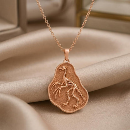 Therizinosaurus Fossil Pendant Necklace | Dinosaur Enthusiast | Prehistoric Theme | Dinosaur Lover Gift