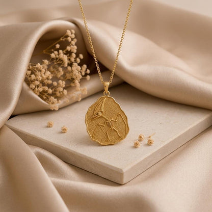 Tapejara Fossil Pendant Necklace | 925 Sterling Silver | Paleontology Inspired | Science Lover Gift