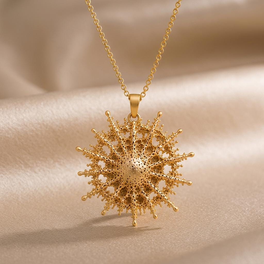 Mimosa Star Pendant Necklace | 925 Sterling Silver | Intricate Filigree Design | Thoughtful Gift for Loved Ones