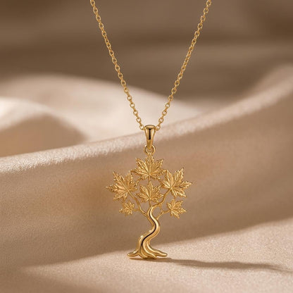 Maple Drift Pendant | Sterling Silver | Nature Inspired | Symbolic Growth Gift
