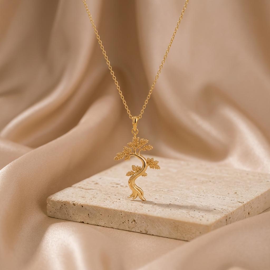 Juniper Flame Pendant | 925 Sterling Silver | Nature-Inspired Botanical | Meaningful Growth Gift