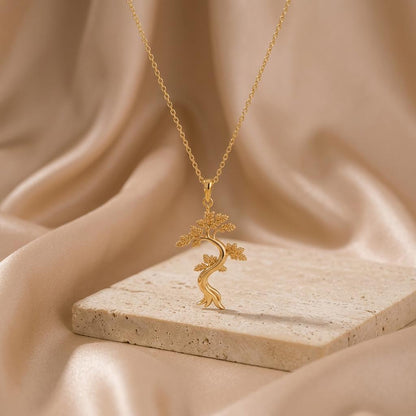 Juniper Flame Pendant | 925 Sterling Silver | Nature-Inspired Botanical | Meaningful Growth Gift