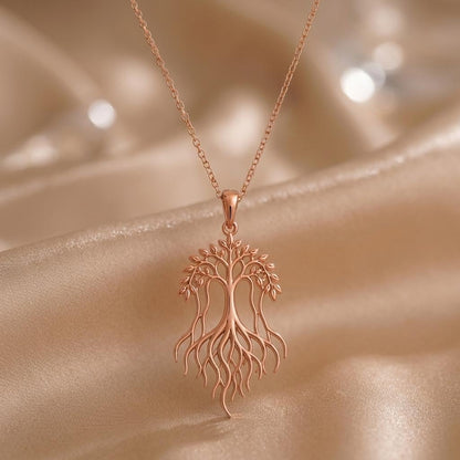 Banyan Flow Necklace | Sterling Silver | Tree of Life Theme | Meaningful Gift