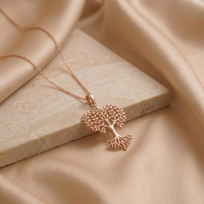 Acacia Wind Necklace | 925 Sterling Silver | Tree of Life Design | Symbolic Gift