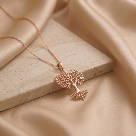 Acacia Wind Necklace | 925 Sterling Silver | Tree of Life Design | Symbolic Gift