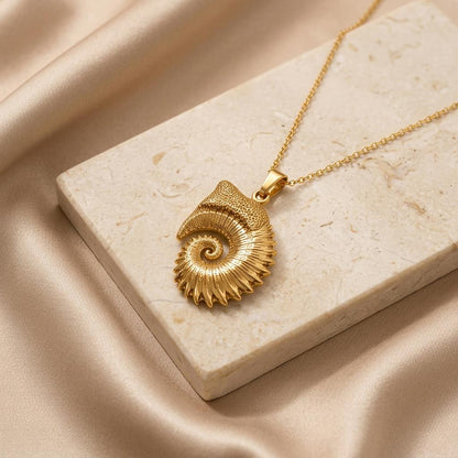 Helicoprion Spiral Tooth Pendant | 925 Sterling Silver | Prehistoric Fossil Theme | Unique Science Lover Gift