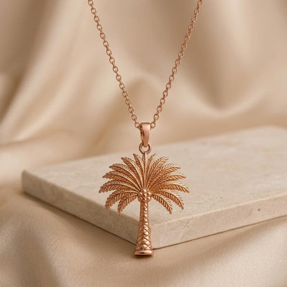 Palm Crown Necklace | 925 Sterling Silver | Nature Inspired Jewelry | Meaningful Gift for Her