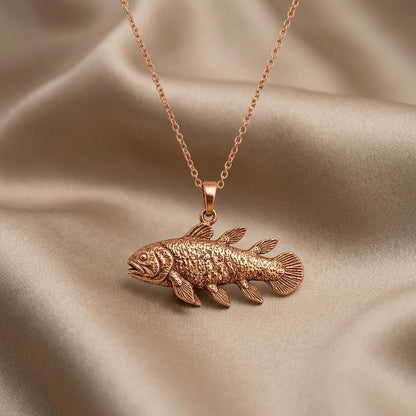 Coelacanth Pendant | 925 Sterling Silver | Prehistoric Marine Theme | Thoughtful Gift