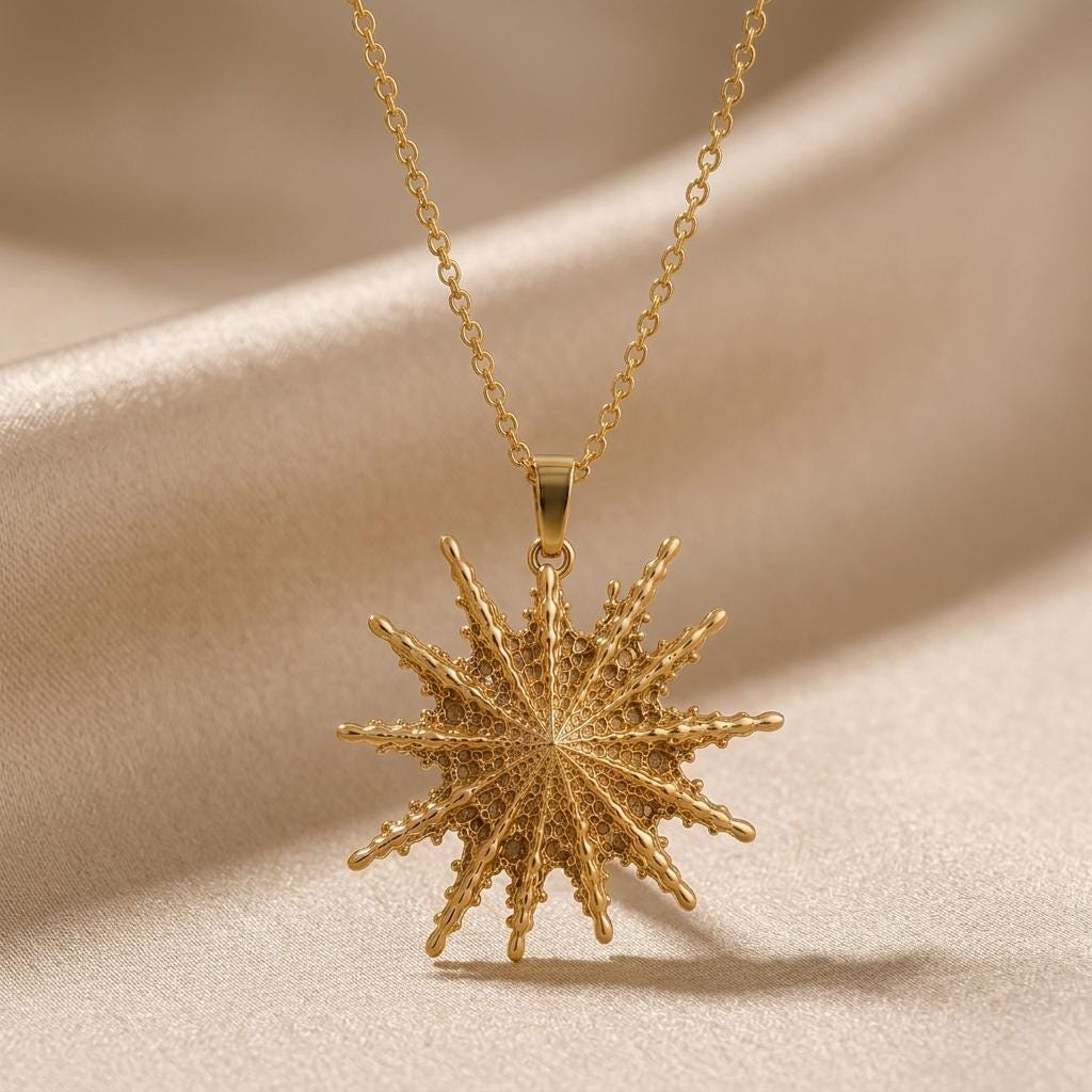 Deneb Star Pendant Necklace | 925 Sterling Silver for Women | Intricate Filigree Star | Meaningful Celestial Gift