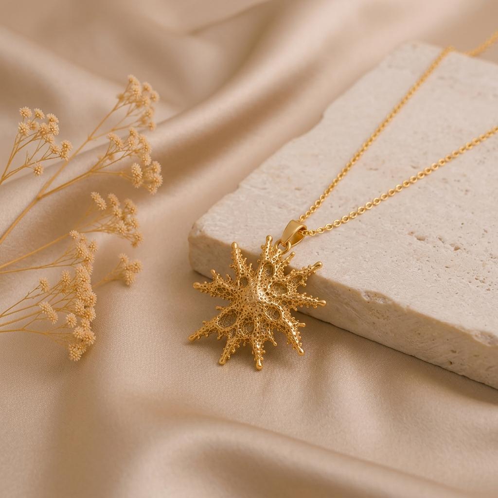 Regulus Star Pendant Necklace | 925 Sterling Silver | Celestial Organic Design | Thoughtful Gift for Her