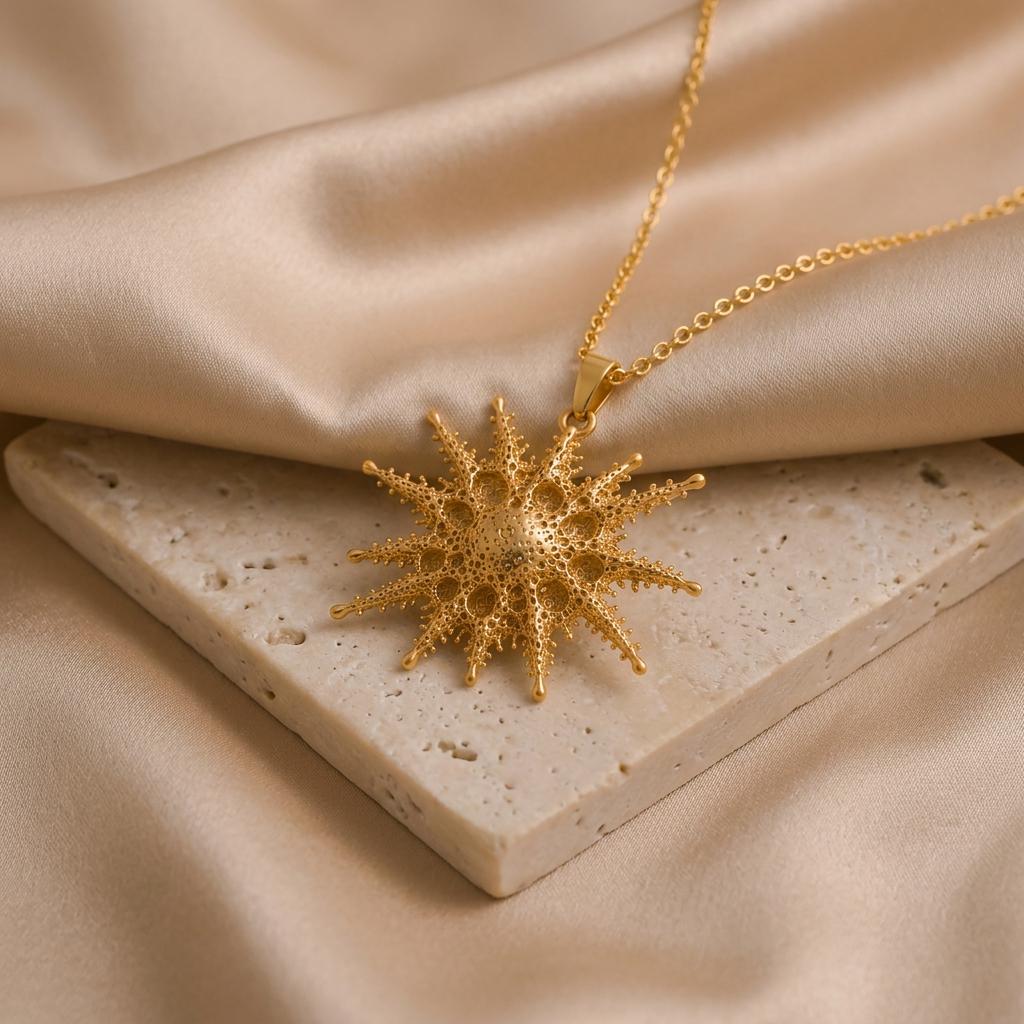 Bellatrix Star Pendant Necklace | Gold Plated Sterling Silver | Cosmic & Celestial Style | Meaningful Gift for Her