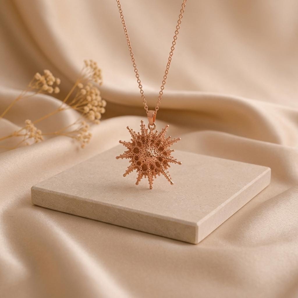 Mizar Star Pendant Necklace | 925 Sterling Silver for Women | Celestial Star Organic Design | Unique Gift for Her