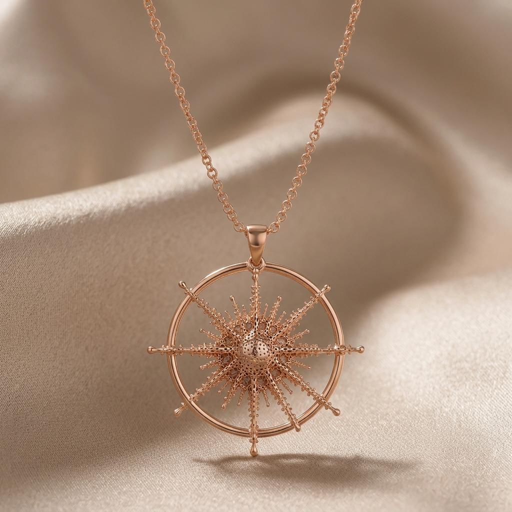 Hamal Star Pendant Necklace | 925 Sterling Silver | Celestial Compass Style | Meaningful Keepsake Gift