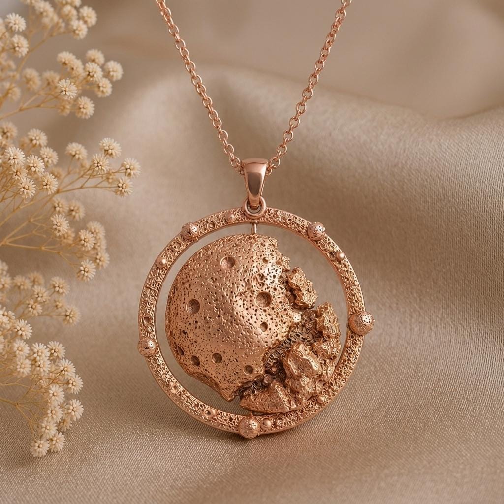 Pallas Asteroid Pendant Necklace | 925 Sterling Silver | Celestial Cosmic Theme | Unique Astronomy Gift