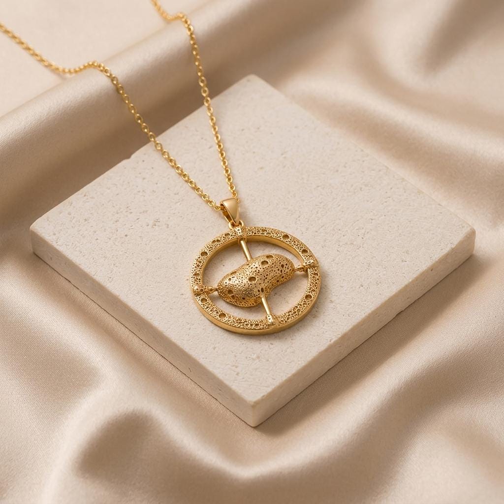 Eros Asteroid Pendant Necklace | 925 Sterling Silver | Celestial Theme Jewelry | Unique Thoughtful Gift