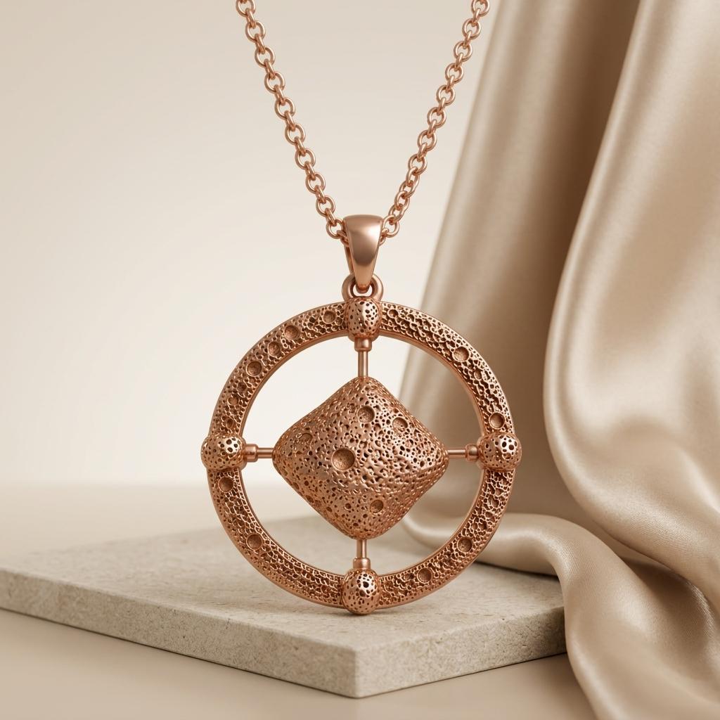 Bennu Asteroid Pendant Necklace | 925 Sterling Silver | Cosmic Astronomy Theme | Unique Gift for Space Lovers