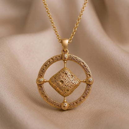 Bennu Asteroid Pendant Necklace | 925 Sterling Silver | Cosmic Astronomy Theme | Unique Gift for Space Lovers