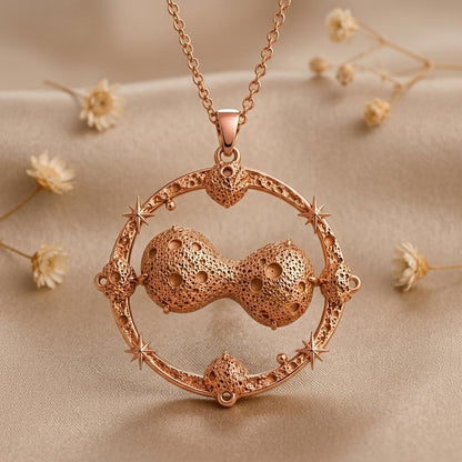Kleopatra Asteroid Pendant Necklace | 925 Sterling Silver for Her | Cosmic Celestial Theme | Meaningful Gift for Her