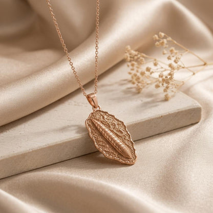 Belemnite Fossil Pendant Necklace | Sterling Silver Gold Plated | Ancient History Theme | Unique History Lover Gift