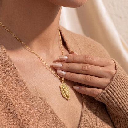 Belemnite Fossil Pendant Necklace | Sterling Silver Gold Plated | Ancient History Theme | Unique History Lover Gift