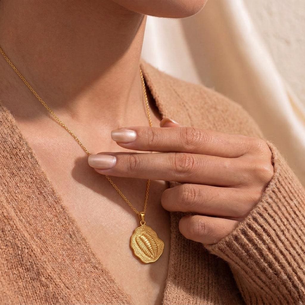 Wiwaxia Fossil Pendant Necklace | 925 Sterling Silver | Paleontology & Nature Inspired | For Science - Nature Enthusiasts