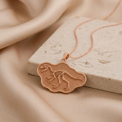 Deinonychus Fossil Pendant | Dinosaur Enthusiast | Dinosaur Fossil Theme | Unique Science Gift