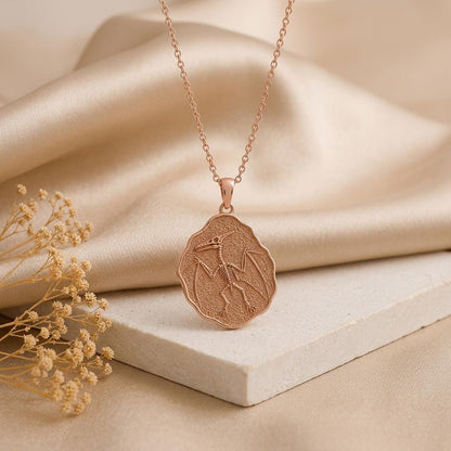Rhamphorhynchus Fossil Pendant Necklace | 925 Sterling Silver | Prehistoric Dinosaur Theme | Unique Gift for Science Lovers