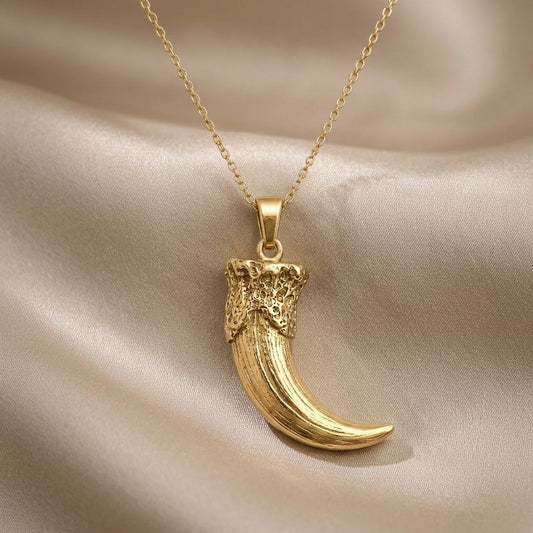 Entelodon Tusk Pendant | 925 Sterling Silver | Prehistoric Inspired | Unique Statement Gift