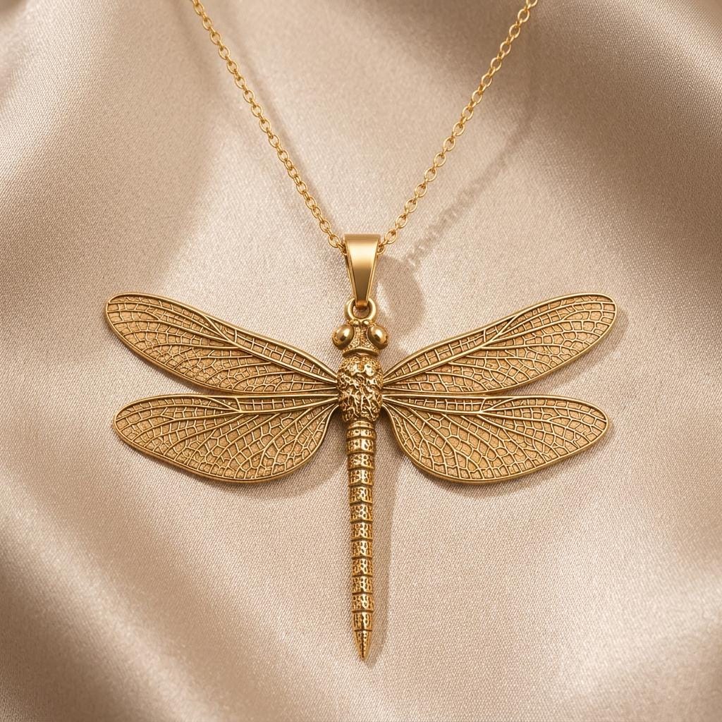 Meganeura Pendant | 925 Sterling Silver | Nature Inspired | Meaningful Keepsake Gift