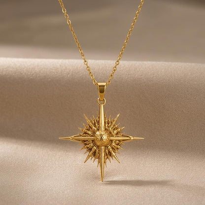 Quasar Pendant | 925 Sterling Silver | Celestial Starburst Design | Meaningful Keepsake Gift