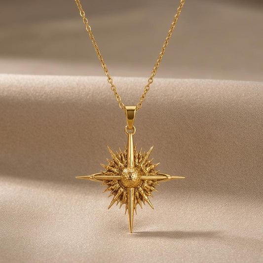 Quasar Pendant | 925 Sterling Silver | Celestial Starburst Design | Meaningful Keepsake Gift